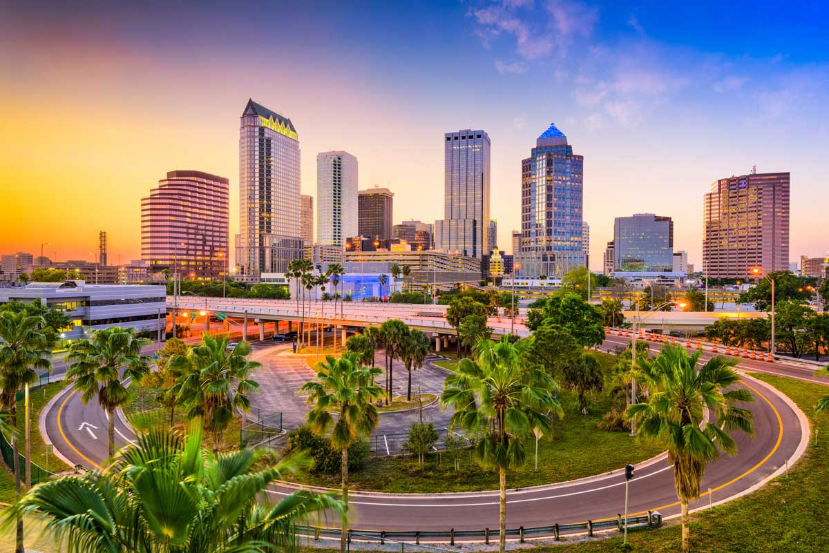 Tampa Florida Usa Downtown Skyline