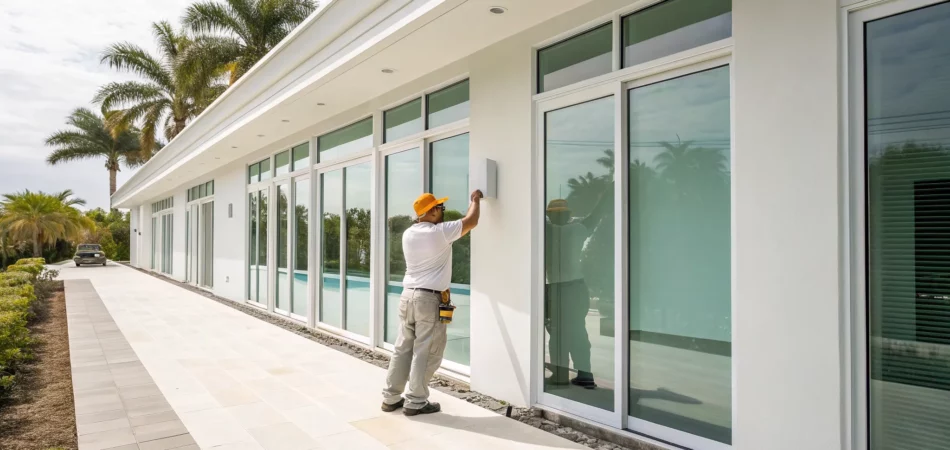 Water damage restoration expert repairing a flooded home in Citrus Park.